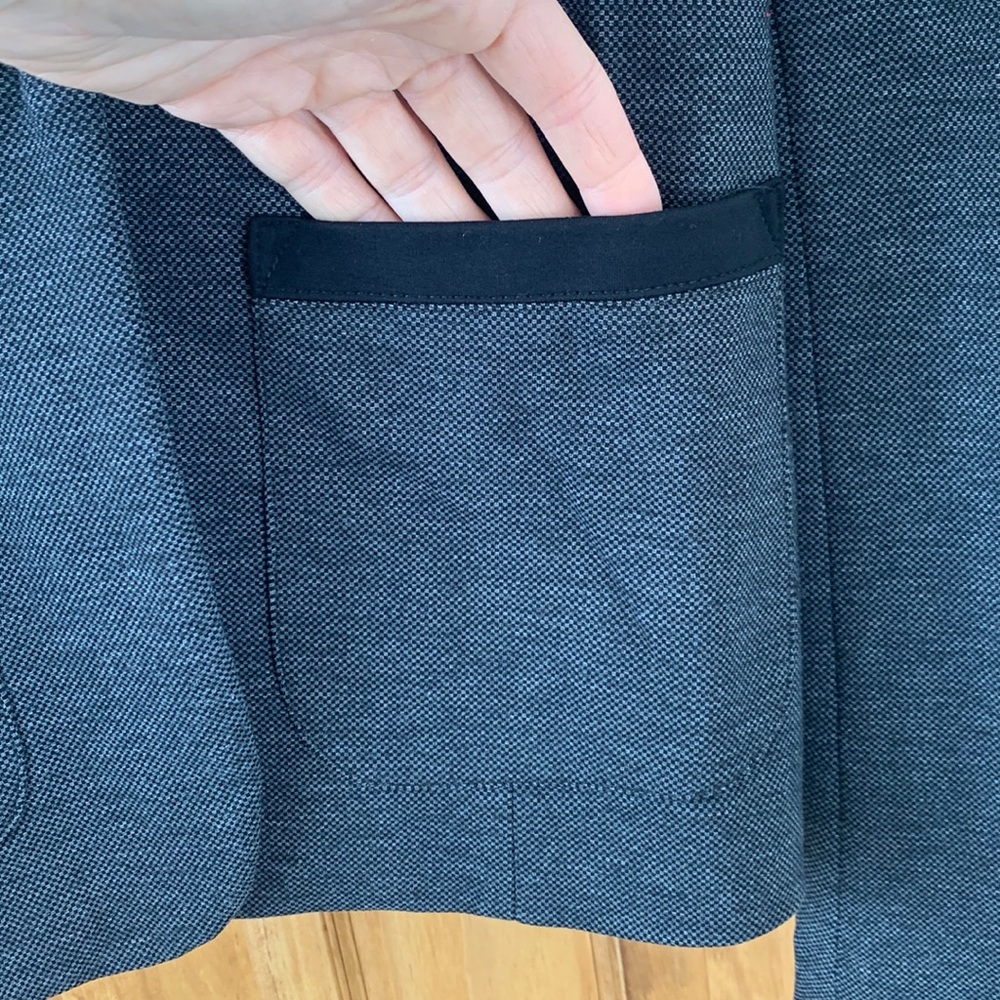 Dynamite Blazer, dark gray with black trim, size Small - Picture 3 of 8